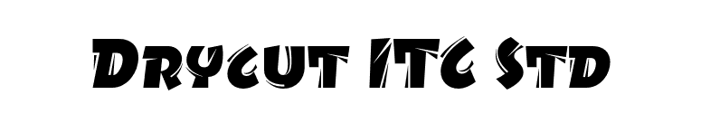 Drycut ITC Std font preview