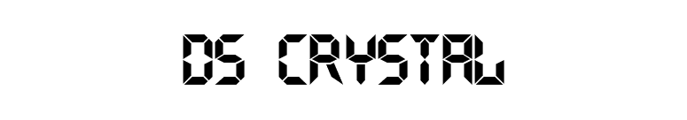 DS Crystal font preview