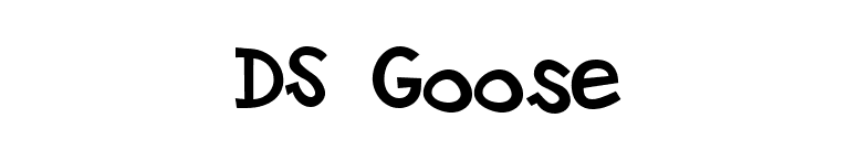 DS Goose font preview