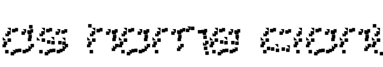DS Home Front font preview