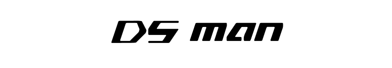 DS man font preview
