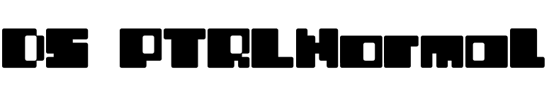 DS PTRLNormal font preview