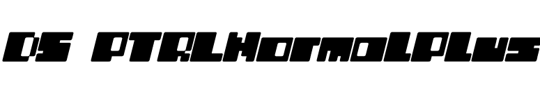 DS PTRLNormalPlus font preview