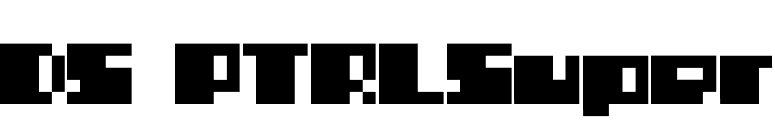DS PTRLSuper font preview