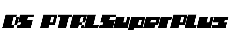 DS PTRLSuperPlus font preview