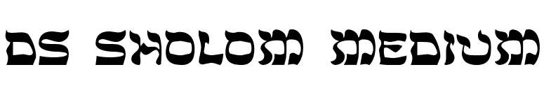 DS Sholom Medium font preview