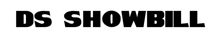 DS ShowBill font preview