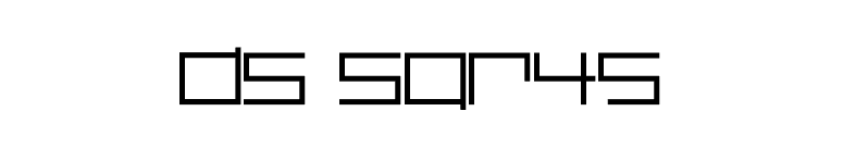 DS SQR45 font preview