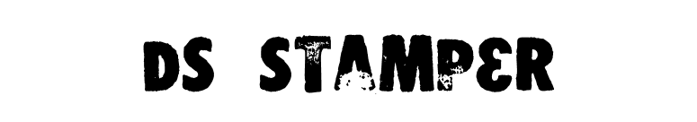 DS Stamper font preview