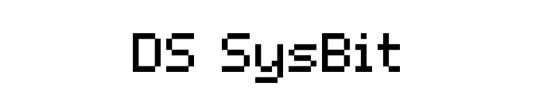 DS SysBit font preview