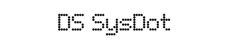 DS SysDot font preview