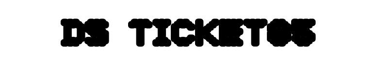 DS Ticket85 font preview