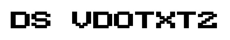 DS VDOTXT2 font preview