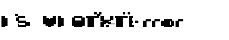 DS VDOTXTError font preview