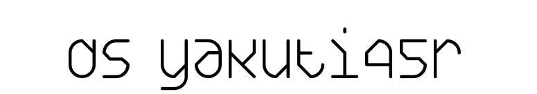 DS Yakuti45R font preview