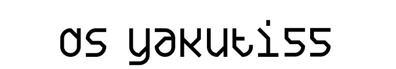 DS Yakuti55 font preview