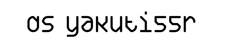 DS Yakuti55R font preview