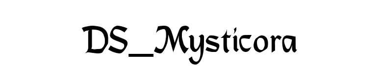 DS_Mysticora font preview