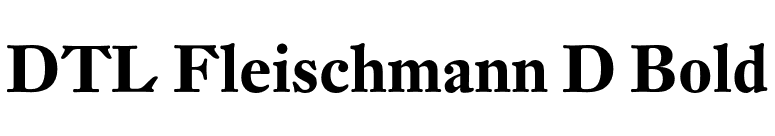 DTL Fleischmann D Bold font preview