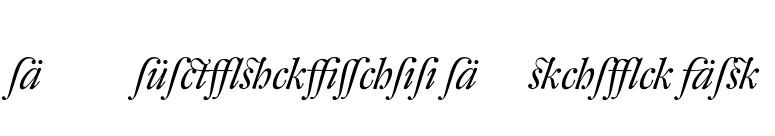 DTL Fleischmann D Italic Alt font preview