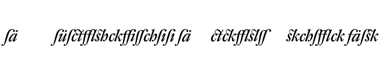 DTL Fleischmann D Medium Italic Alt font preview