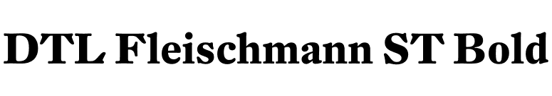 DTL Fleischmann ST Bold font preview