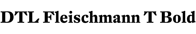 DTL Fleischmann T Bold font preview