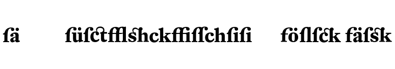 DTL Fleischmann T Bold Alt font preview