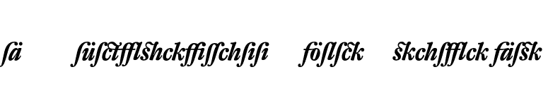 DTL Fleischmann T Bold Italic Alt font preview
