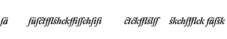 DTL Fleischmann T Medium Italic Alt font preview