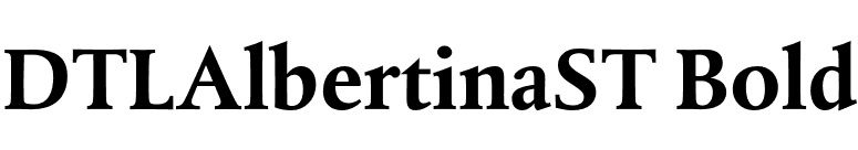 DTLAlbertinaST Bold font preview