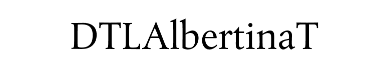 DTLAlbertinaT font preview