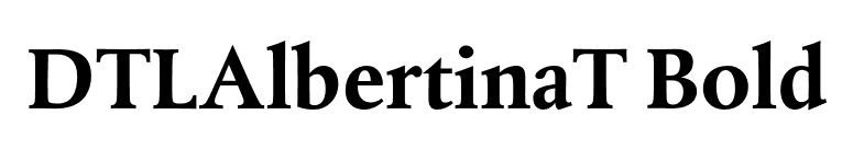 DTLAlbertinaT Bold font preview