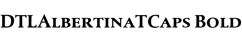 DTLAlbertinaTCaps Bold font preview