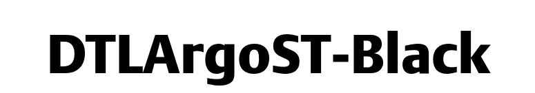 DTLArgoST-Black font preview