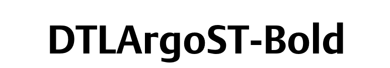 DTLArgoST-Bold font preview