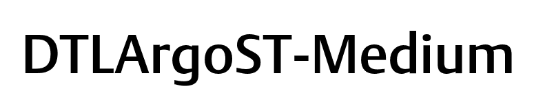 DTLArgoST-Medium font preview