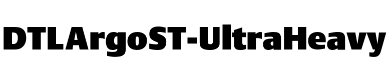 DTLArgoST-UltraHeavy font preview