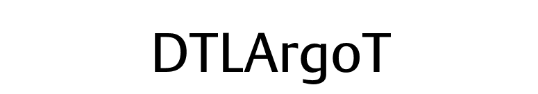 DTLArgoT font preview
