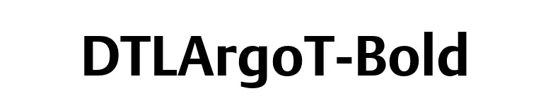 DTLArgoT-Bold font preview