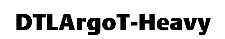 DTLArgoT-Heavy font preview