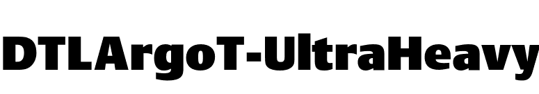 DTLArgoT-UltraHeavy font preview
