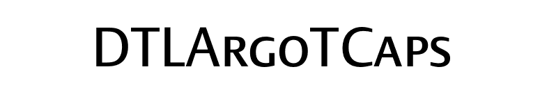 DTLArgoTCaps font preview
