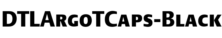 DTLArgoTCaps-Black font preview