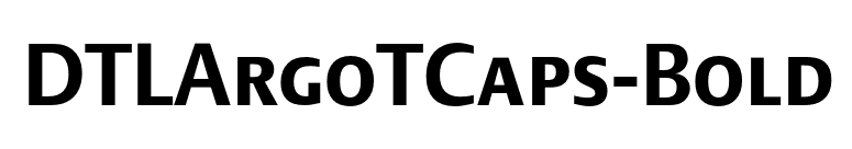 DTLArgoTCaps-Bold font preview