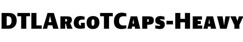DTLArgoTCaps-Heavy font preview