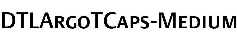 DTLArgoTCaps-Medium font preview