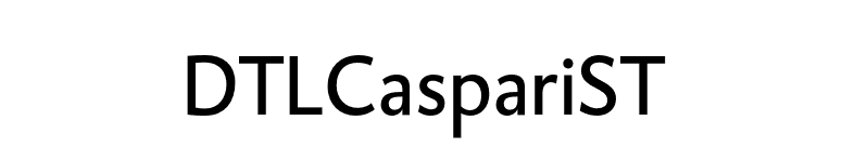 DTLCaspariST font preview