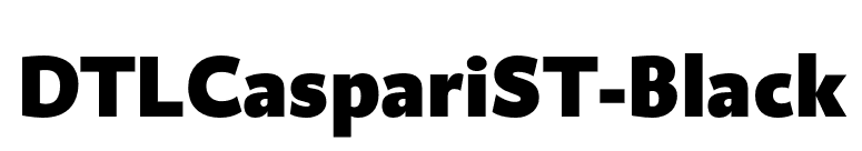 DTLCaspariST-Black font preview