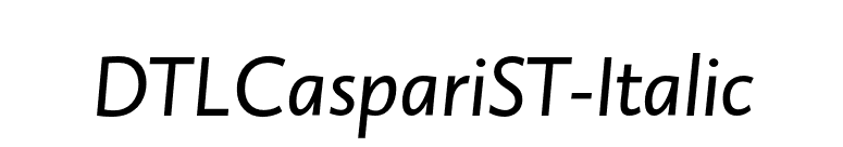 DTLCaspariST-Italic font preview